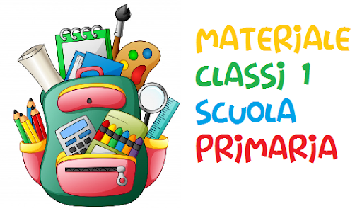 Elenchi materiali scolastici classi PRIME - Scuole primarie